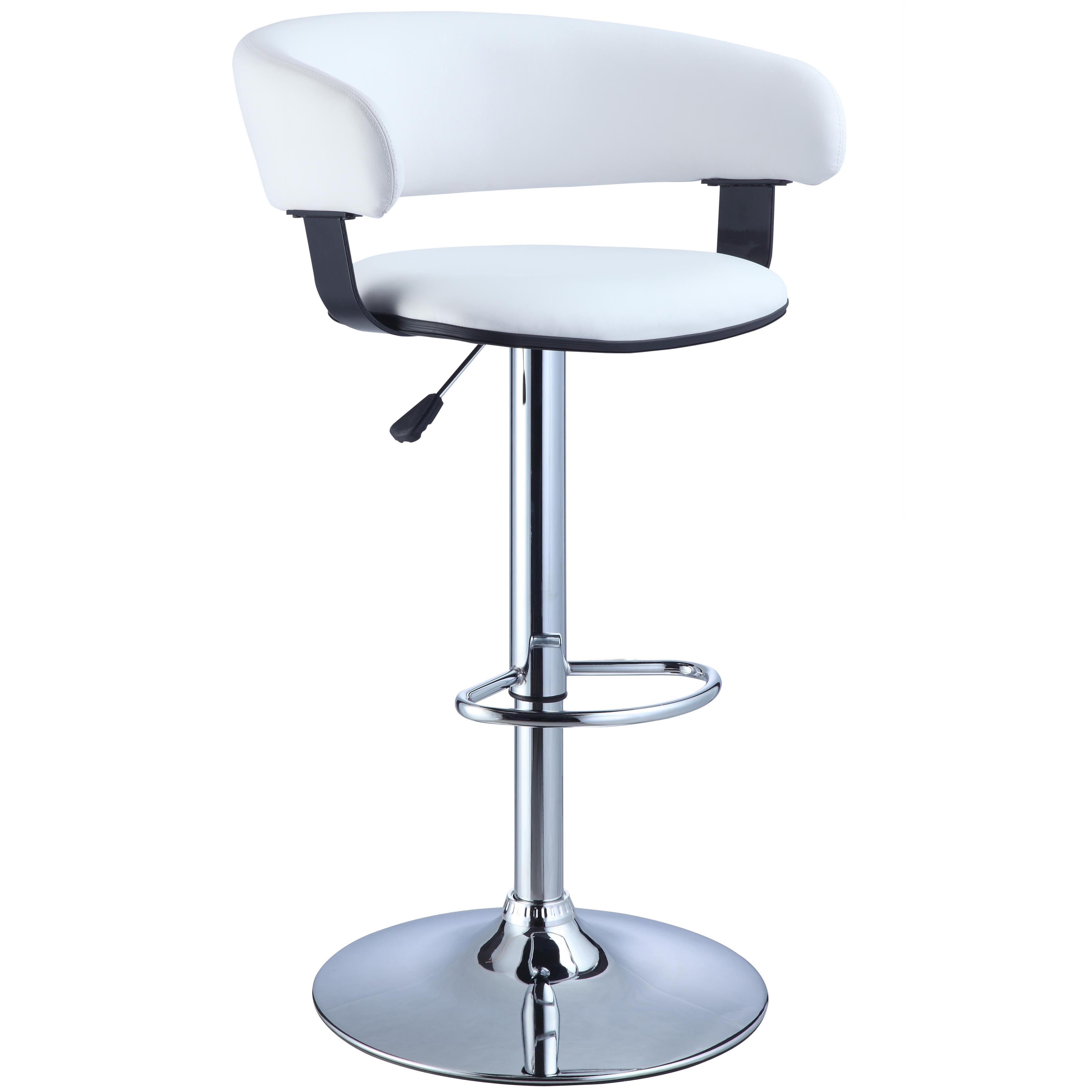 Chrome adjustable hot sale bar stools